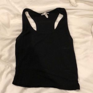 BLACK RACERBACK TANK TOP